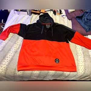 And 1 5xl red black and charcoal grey hooded shirt
